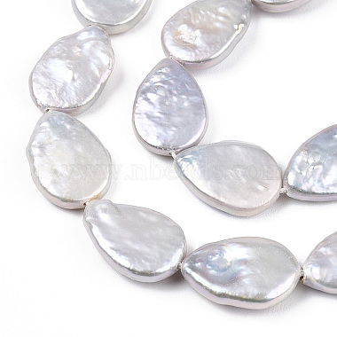 Baroque Natural Nucleated Pearl Keshi Pearl Beads Strands(PEAR-S020-Z01)-5