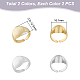 4Pcs 2 Colors Brass Flat Round Signet Ring(RJEW-UN0002-60)-3