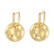 Flat Round Brass Hoop Earrings for Women(EJEW-Q389-08G)-1