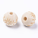 Unfinished Natural Wood European Beads(WOOD-S057-014B)-2