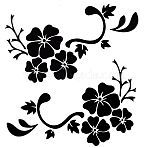 PET Self-Adhesive Stickers, for Party Decorative Presents, Black, 141x76x0.3mm(STIC-WH20002-20C)