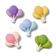 Opaque Resin Cabochons, Balloon, Mixed Color, 25x25.5x8.5mm(CRES-D028-01)