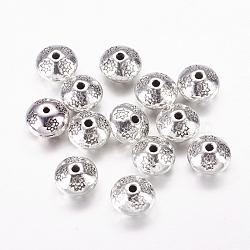 Tibetan Style Spacer Beads, Bicone, Lead Free & Cadmium Free, Antique Silver, 10.5x7.5mm, Hole: 1mm(LF5009Y)