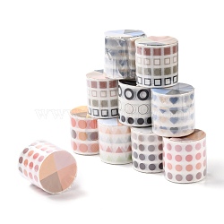 DIY Scrapbook Decorative Adhesive Tapes, with Spool, Mixed Patterns, Mixed Color, 40mm, 3m/roll(DIY-I022-02)