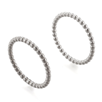 304 Stainless Steel Linking Rings, Pendants Accessories, Ring Shape, Stainless Steel Color, 20x2mm, Inner Diameter: 16mm
