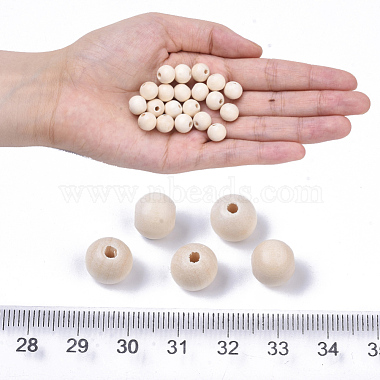 Unfinished Natural Wood Beads(X-WOOD-S651-A10mm-LF)-4