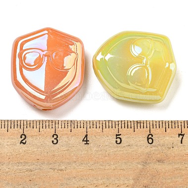 UV Plating Opaque Acrylic Beads(OACR-G039-03)-3