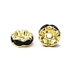 Brass Rhinestone Spacer Beads(RSB030NF-04G)-3