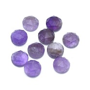 Natural Gemstone Cabochons, Faceted, Flat Round, 7.5x3.5~4mm(G-G795-07-03)