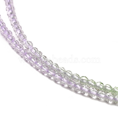 Transparent Gradient Color Glass Beads Strands(GLAA-H021-01A-02)-3