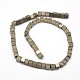Cube Natural Pyrite Beads Strands(G-I126-17-3x3mm)-2
