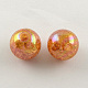 AB Color Transparent Crackle Round Acrylic Beads(CACR-S006-M)-2