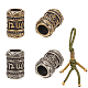 4Pcs 2 Colors Outdoor EDC Tool Brass Parachute Rope European Beads(KK-NB0003-55)-1