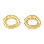 Brass Linking Rings, Twsited Round Link, Long-Lasting Plated, Rack Plating, Lead Free & Cadmium Free, Real 18K Gold Plated, 17x16.5x3.5mm, Inner Diameter: 9.5mm(KK-CBAA630-05G)