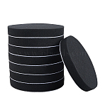 Car Cleaning Waxing Polishing Brush Sponge Tool, Flat Round, Black, 180x28mm(AJEW-WH0796-32B)