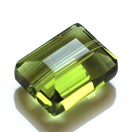 Imitation Austrian Crystal Beads, Grade AAA, Faceted, Rectangle, Yellow Green, 6x8x4mm, Hole: 0.7~0.9mm(SWAR-F060-8x6mm-17)