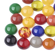 Resin Cabochons, Dome/Half Round, Mixed Color, 8x3.5mm(CRES-Q202-8mm-M)