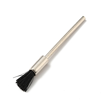 Multifunctional Paint Brushes, Polishing Brushes, with Iron Axis, for Metal, Jade, Glass, Jewelry, Black, 5.5x0.2cm