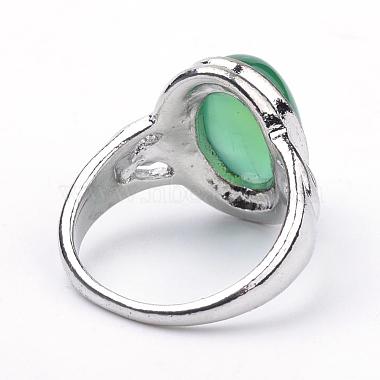 Natural Agate Rings(G-S242-06-B)-4