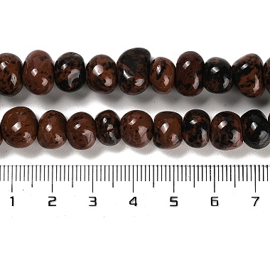 Natural Mahogany Obsidian Beads Strands(G-G053-C03-01)-5