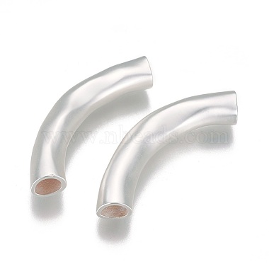 Brass Curved Tube Beads(KK-K238-38MS)-2