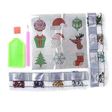 Christmas Theme DIY Diamond Painting Stickers Kits For Kids(DIY-H123-04)-2