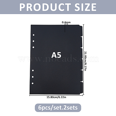 Plastic Notebook Index Divider Sheets(OFST-WH0002-54B)-2