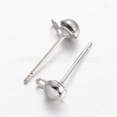 Brass Stud Earring Findings(KK-F371-34P-A)-1