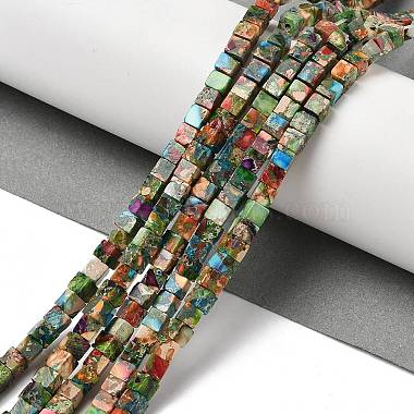 Dyed Synthetic Imperial Jasper Beads Strands(G-H087-F02-01A-1)-2