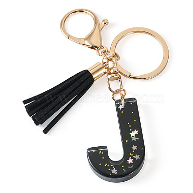 1Pc Resin Letter Keychains(KEYC-TADJ0001-09J)-2