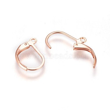 Rose Gold Stainless Steel Leverback Earring Findings