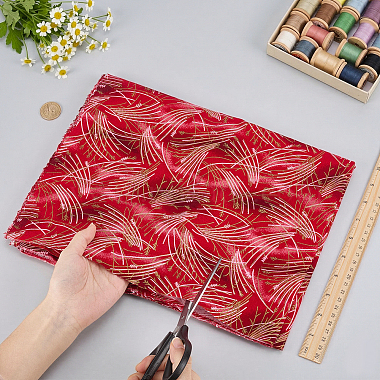Fish Scales Pattern Cotton Fabric(DIY-WH0622-777E)-3