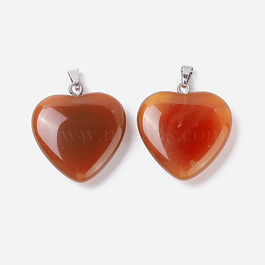 Natural Carnelian Pendants(G-G956-B52-FF)-2