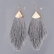Polyester Tassel Dangle Earrings(EJEW-JE03546-01)-1
