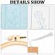 DIY Flower Pattern Paper Bookmark Embroidery Making Kits(DIY-WH0304-311)-4