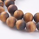 Natural Frosted Tiger Eye Round Bead Strands(G-M064-12mm-02)-3
