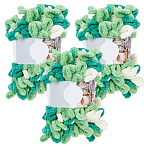 Polyester Fibre Yarn, for Knitting & Crochet, Green, 40x8.5mm, about 7.66 Yards(7m)/Skein(OCOR-WH20014-15D)