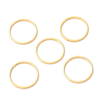 201 Stainless Steel Linking Rings, Round, Golden, 15.5x1mm