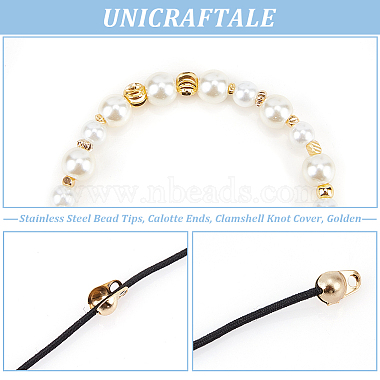 Unicraftale 200pcs304ステンレス鋼ボールチープ(STAS-UN0052-28)-5