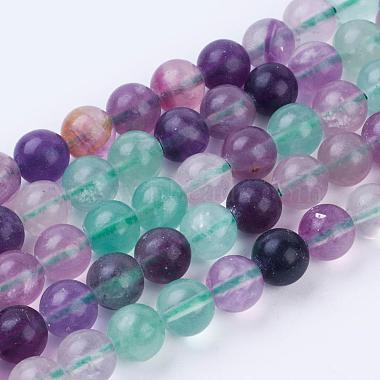 Chapelets de perles en fluorite naturel(G-P318-05-8mm)-3