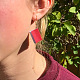 Alloy with Paper Book Dangle Earrings(FS-WGE52F3-02)-2