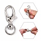 Iron Swivel Lobster Claw Clasps(E546Y)-4