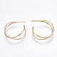 Brass Stud Earrings(X-KK-T038-304G)-2