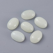 Synthetic Noctilucent Stone/Luminous Stone Cabochons, Oval, 14x10x4.8mm(G-L391-02A)