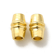 Brass Bead, Cadmium Free & Lead Free, Long-Lasting Plated, Barrel, Real 24K Gold Plated, 6x4mm, Hole: 2mm(KK-H442-04G)