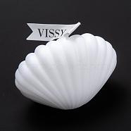 Shell Shaped Aromatherapy Smokeless Candles, with Box, for Wedding, Party, Votives, Oil Burners and Christmas Decorations, Beige, 6.8x9x4.8cm(DIY-C001-06F)