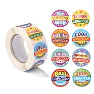 Birthday Themed Pattern Self-Adhesive Stickers, Roll Sticker, for Party Decorative Presents, Colorful, 2.5cm, about 500pcs/roll(DIY-E023-08C)