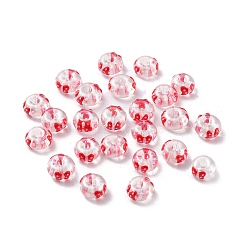Glass Seed Beads, Flat Round, FireBrick, 10x6mm, Hole: 3mm(SEED-M011-04A-04)