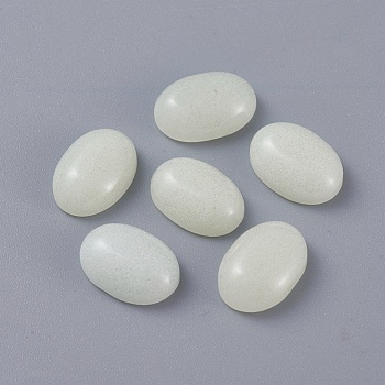 Synthetic Noctilucent Stone/Luminous Stone Cabochons, Oval, 14x10x4.8mm