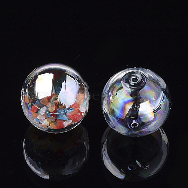 Perles de globe en verre soufflé faites à la main(X-DH017J-1-12mm-AB)-2